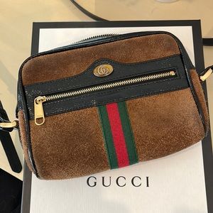 Gucci ophidia suede mini bag